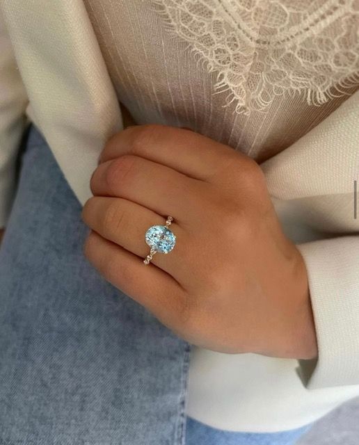 Moonlight sky blue topaz