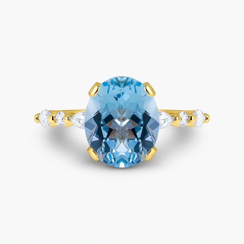 Moonlight sky blue topaz