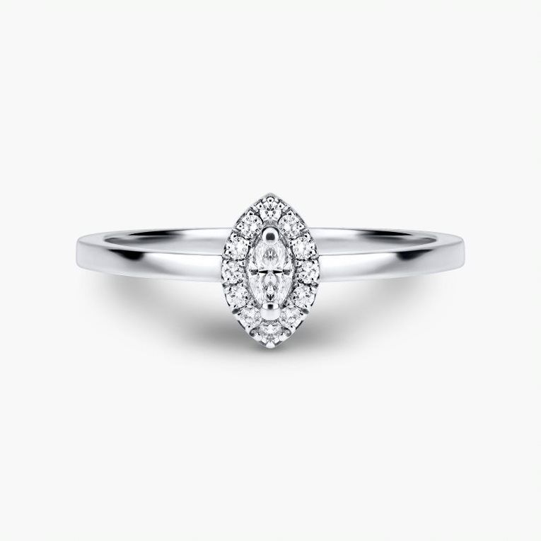 Pretty marquise halo